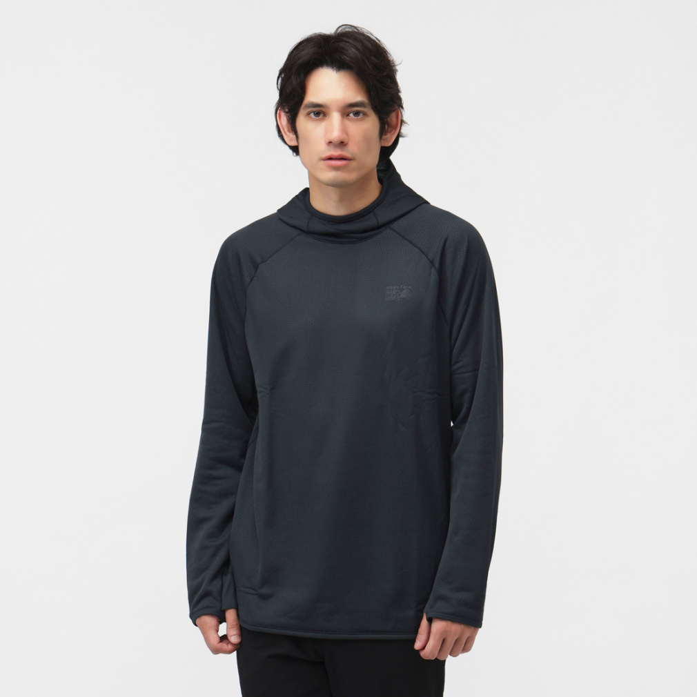 マウンテンハードウェア（MOUNTAIN HARDWEAR）/長袖Tシャツ（ロンT） エアメッシュフーディ 2025秋冬 マウンテンハードウェア メンズ トレッキング 長袖Tシャツ