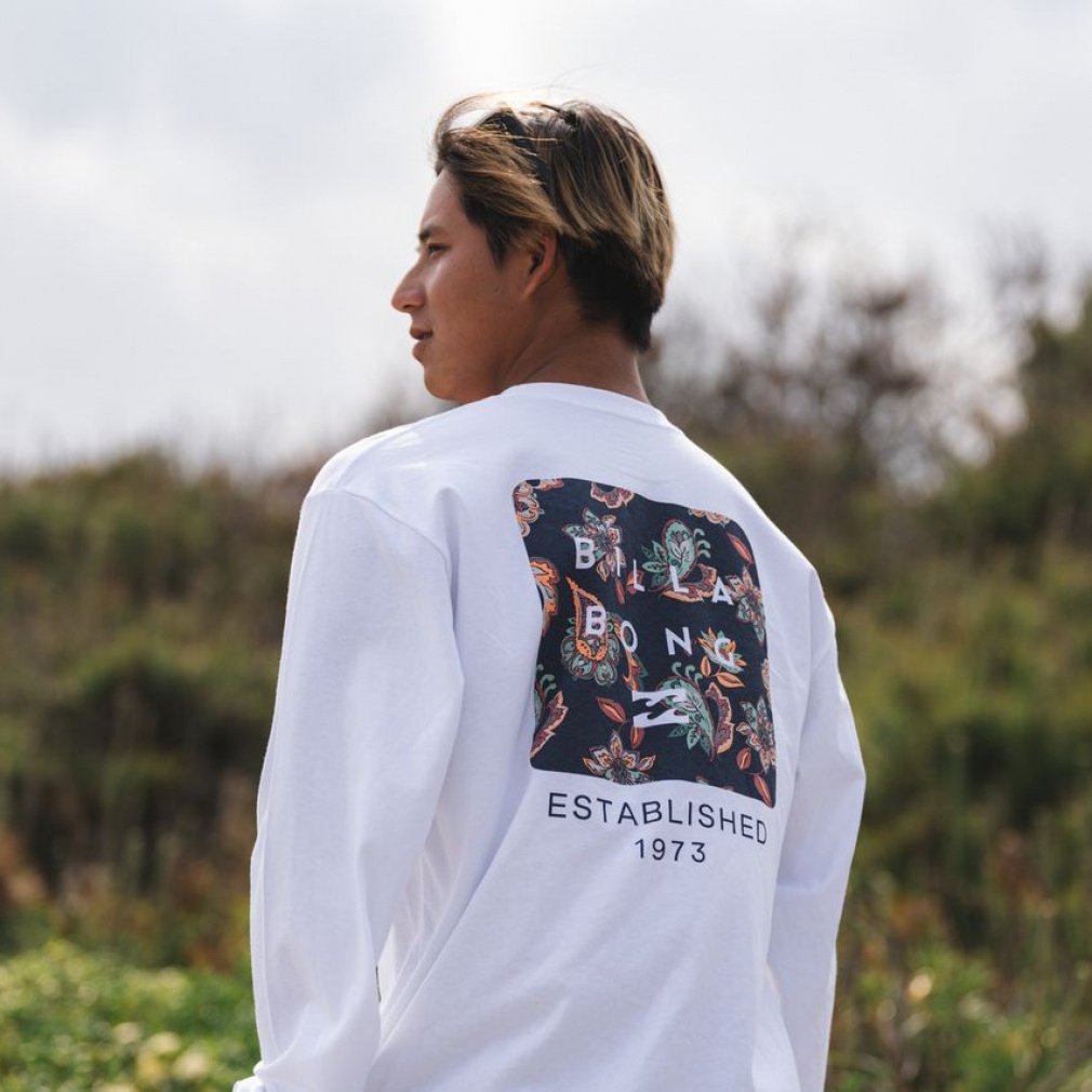 2025秋冬 【アルペン限定】 ビラボン メンズ アウトドアカジュアル 長袖Tシャツ SQUARE BF012U01 BILLABONG
