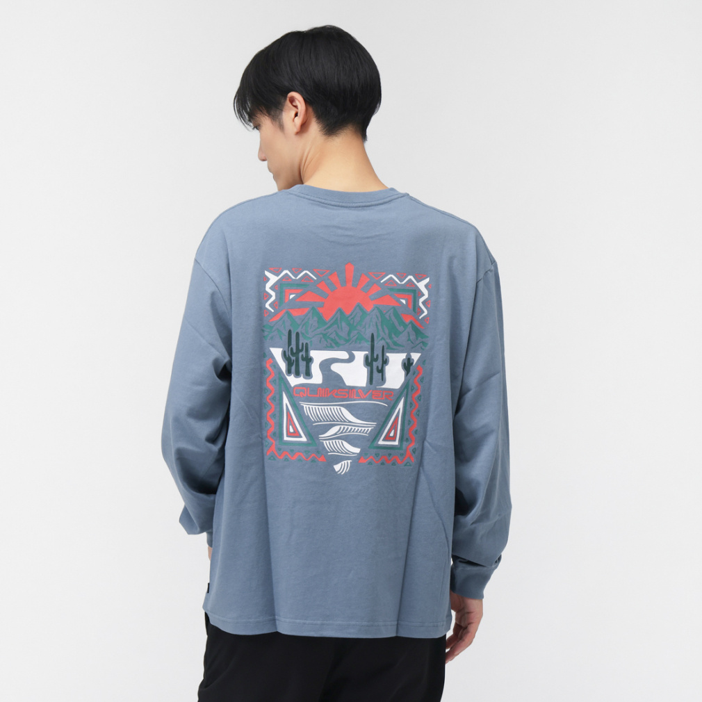 2025秋冬 クイックシルバー メンズ サーフ 長袖Tシャツ DESERT WAVES