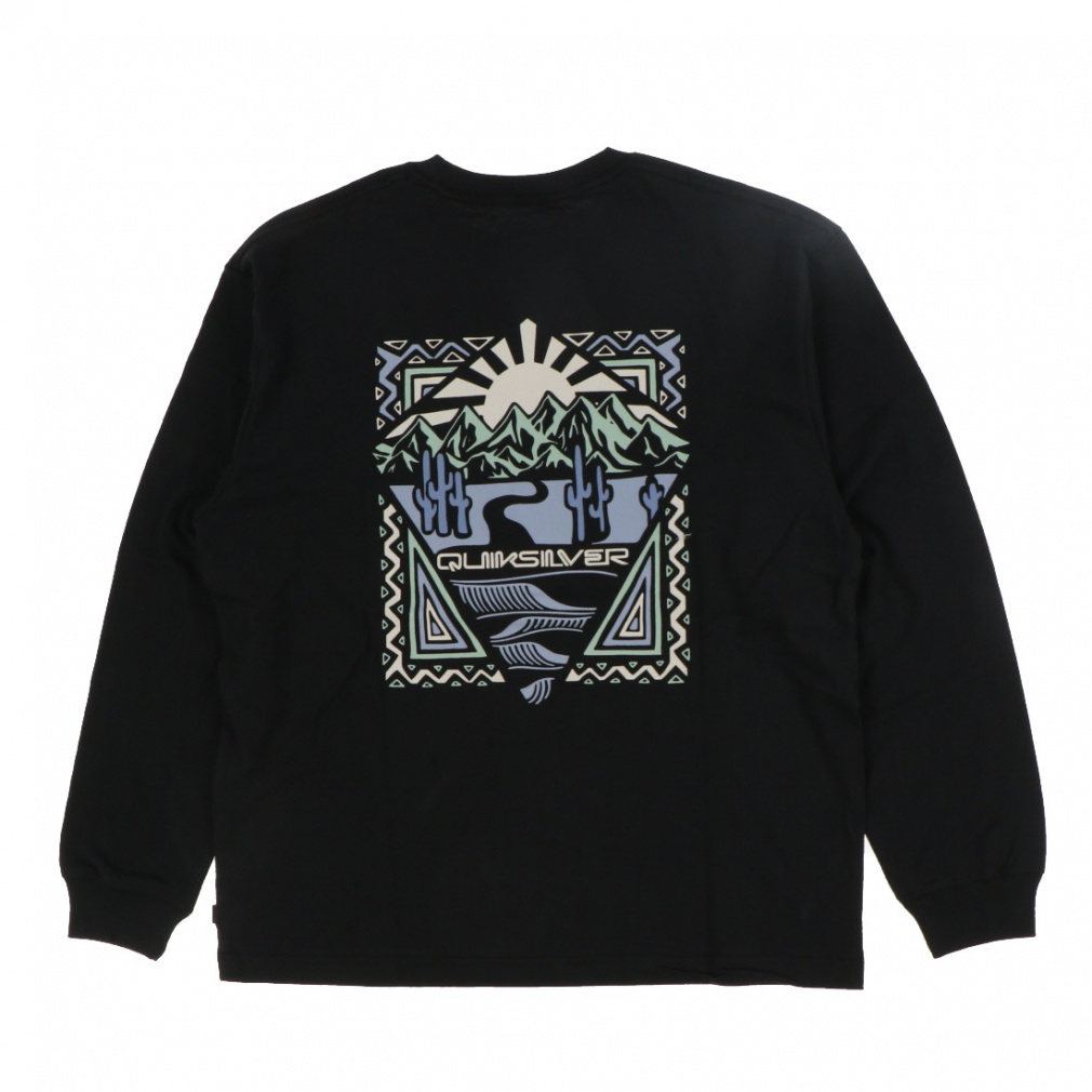 2025秋冬 クイックシルバー メンズ サーフ 長袖Tシャツ DESERT WAVES