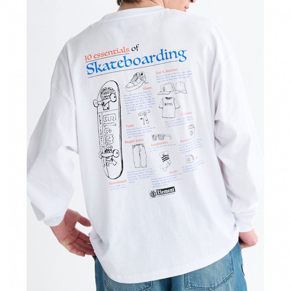 2025秋冬 エレメント メンズ アウトドアカジュアル 長袖Tシャツ ESSENTIAL LS BF022053 ELEMENT