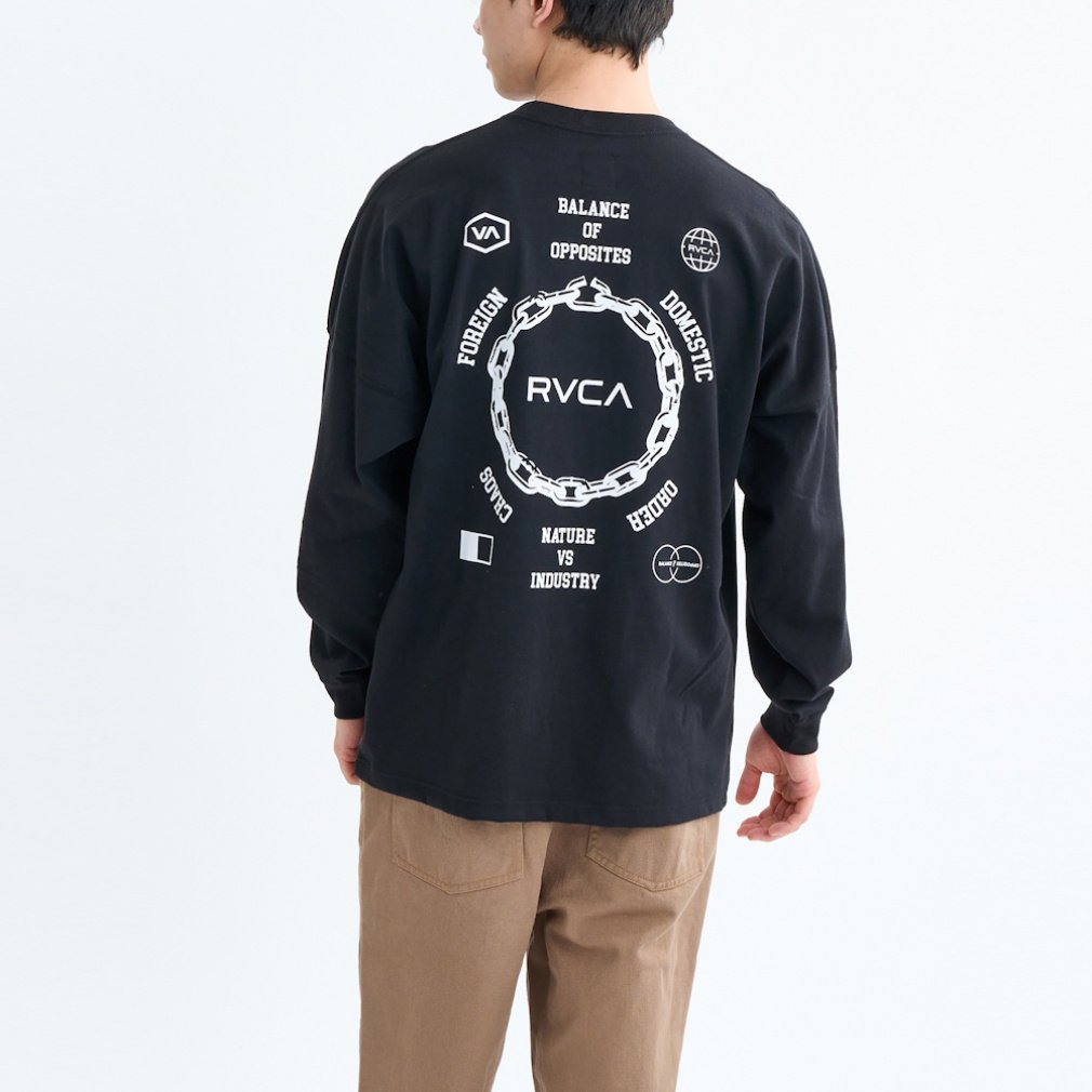 2025秋冬 ルーカ メンズ アウトドアカジュアル 長袖Tシャツ METAL URGY LT BF042053 RVCA