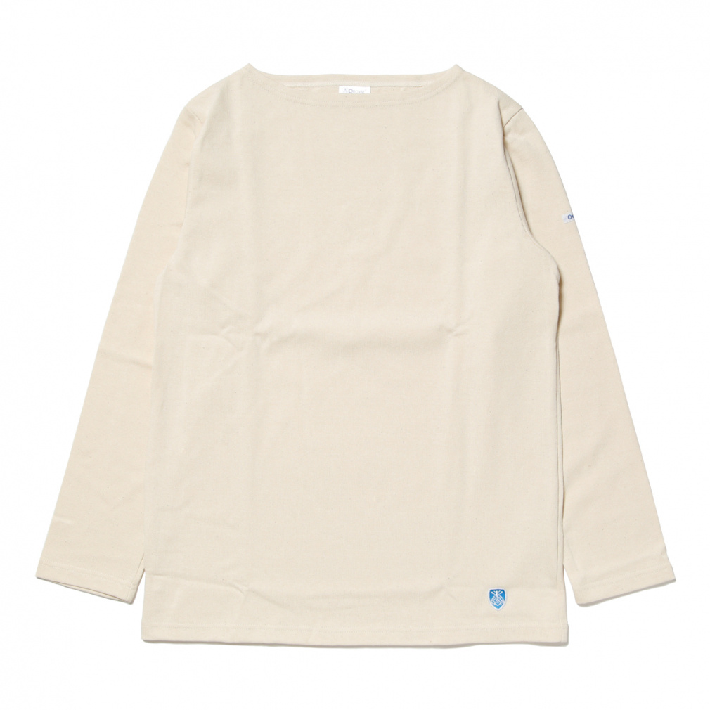 B211 BOAT NECK L/S P.O.(クリーム-1)
