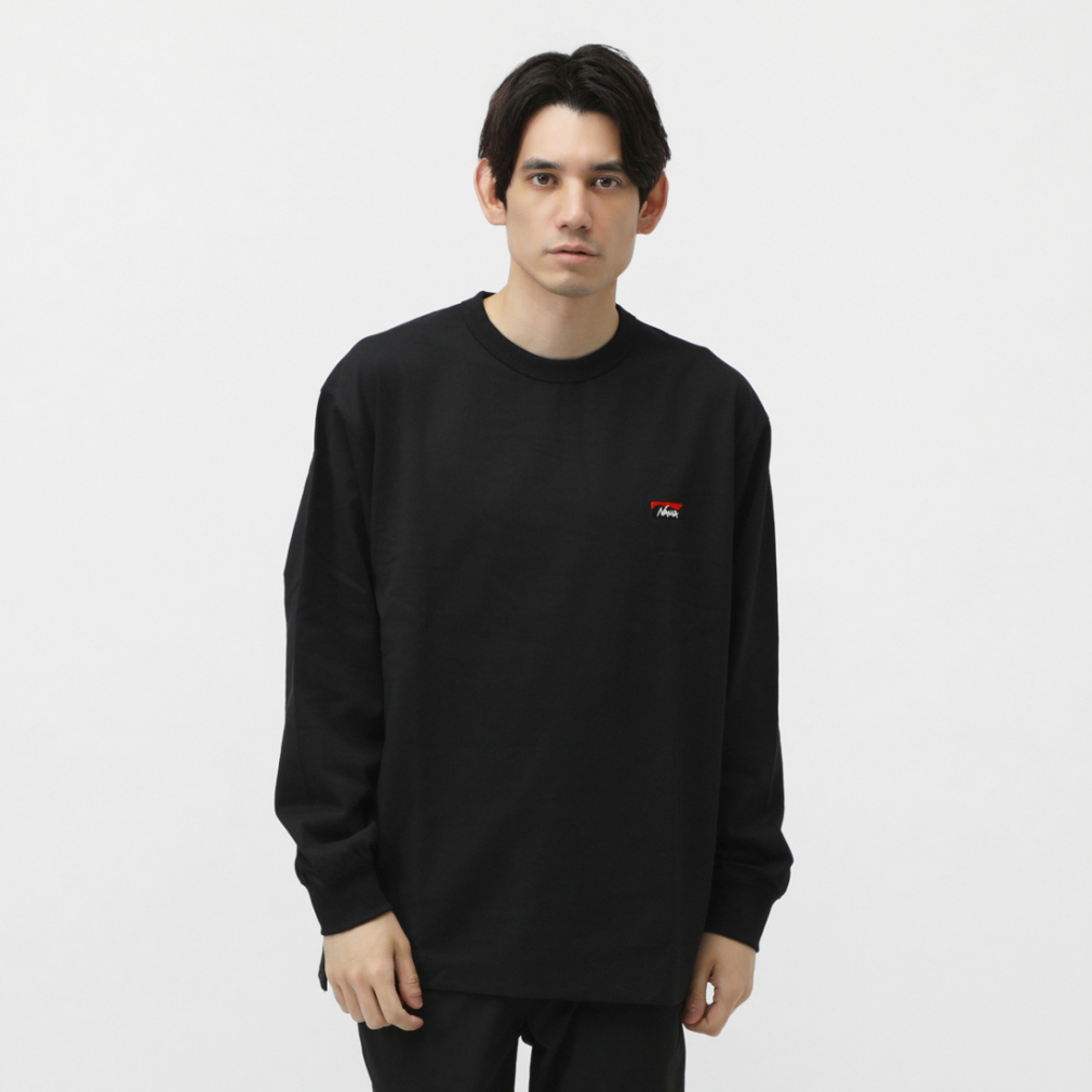 Aki松ECO HYBRID BOX LOGO L/S TEE-XL NANGA ナンガ ECO HYBRID BOX LOGO L/S TEE ボックスロゴ 長袖T
