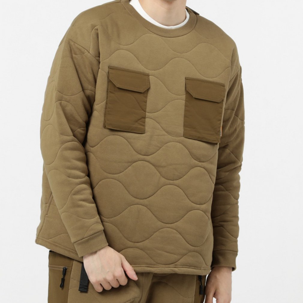 GEAR POCKET QUILT CREW 2.0(ベージュ-M)