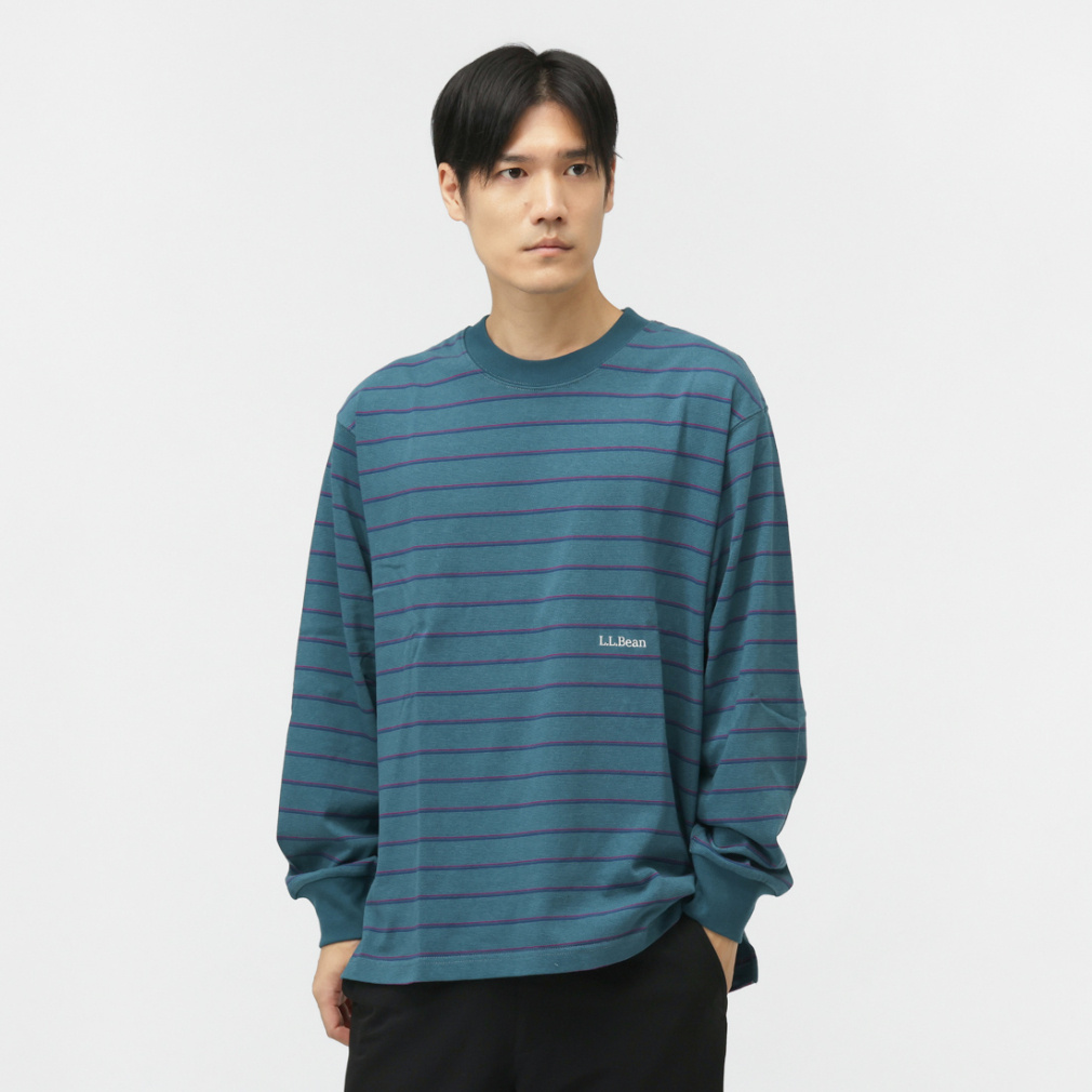 �G���G���r�[�� �����Y �A�E�g�h�A�J�W���A�� �����s�V���c Union LongSleeve Stripe Tee 5475-1033 L.L.Bean