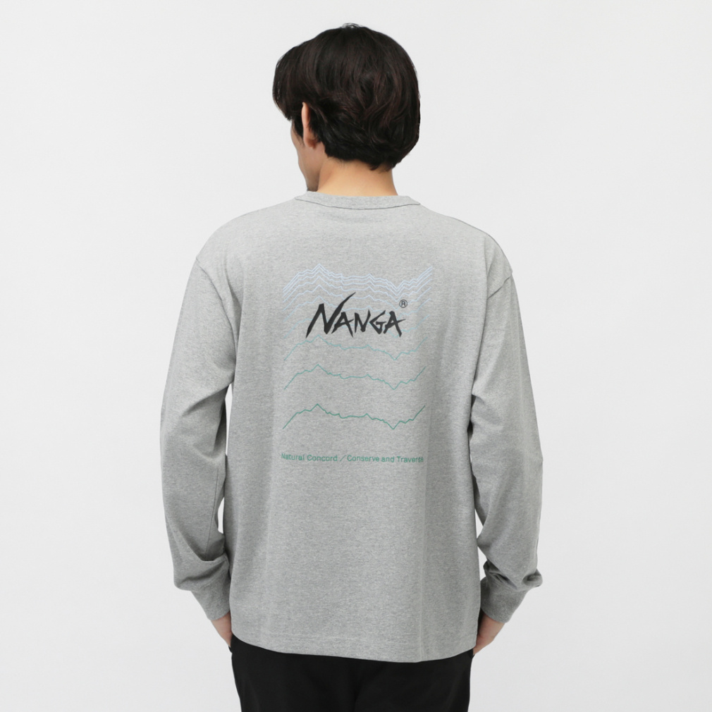 【アルペン限定モデル】 ナンガ×アルペン 別注L/S TEE(グレー-M)