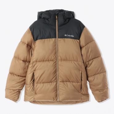 パフェクトIIフーデッドジャケット(キャメル×ブラック-M)