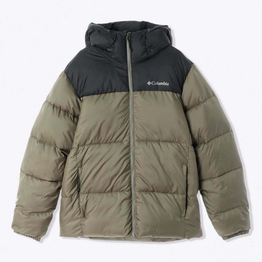 パフェクトIIフーデッドジャケット(グレッシュグリン×ブラック-S)