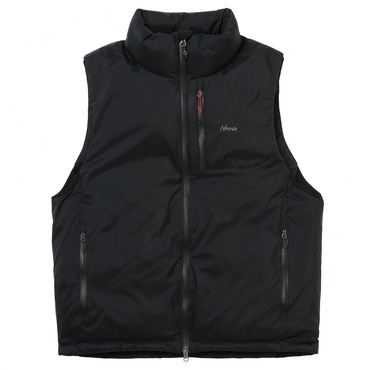 AURORA TEX STAND COLLAR DOWN VEST(ブラック-S　メンズ)