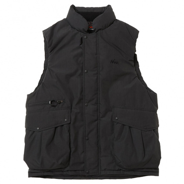 HINOC DOWN VEST(ブラック-M　メンズ)