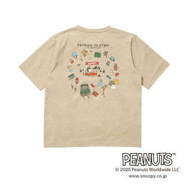 グラフィック半袖T パッキングリスト(スヌーピー)