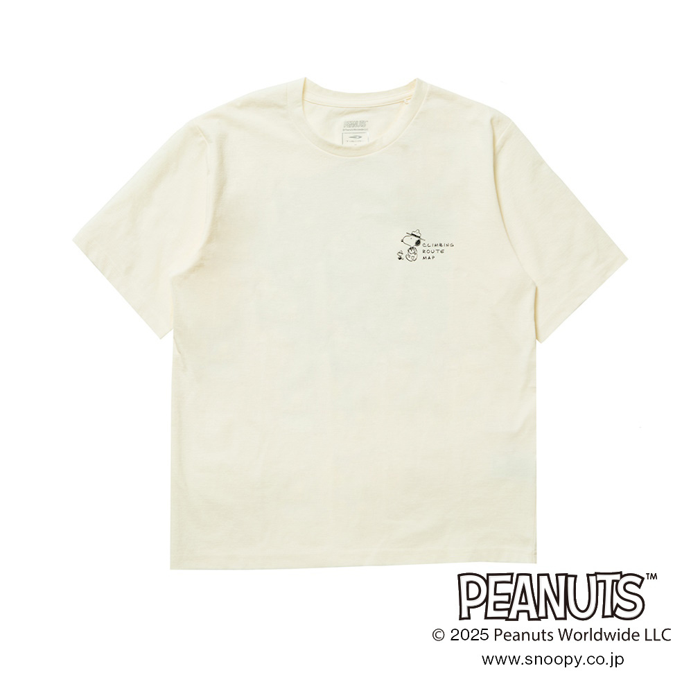 グラフィック半袖T 等高線(スヌーピー)(オフホワイト-S)