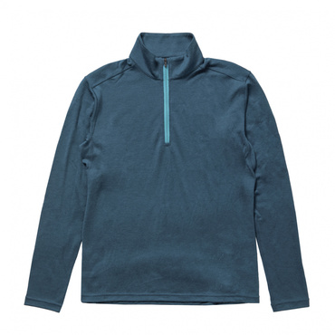 メリノウールハーフジップ長袖