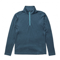 メリノウールハーフジップ長袖