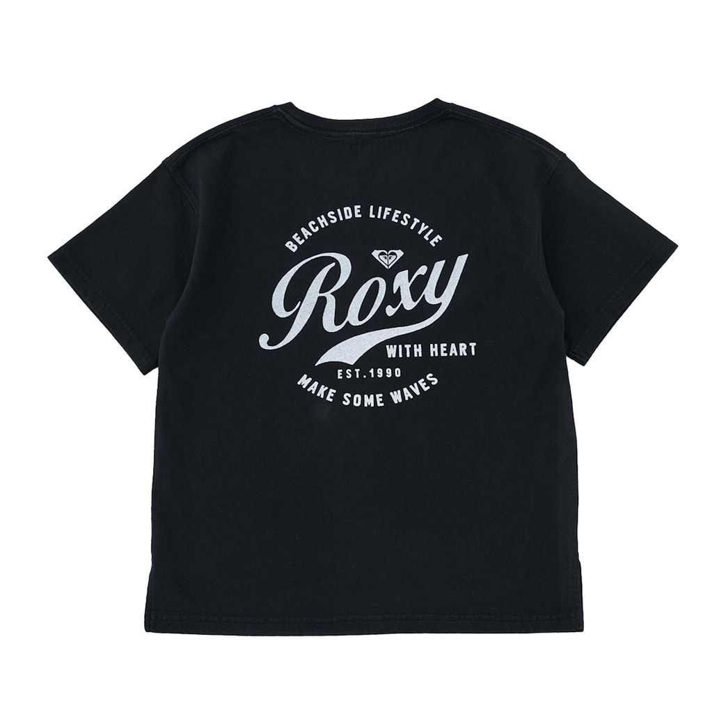MINI ROXY WITH HEART S/STEE(ブラック-120cm)