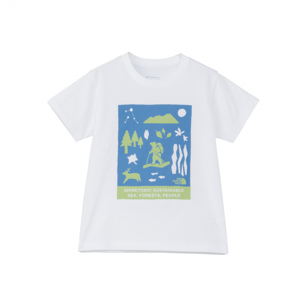2025春夏 ザ・ノース・フェイス ジュニア 子供 アウトドア 半袖Tシャツ トドラーショートスリーブシレトコトコティー(キッズ) NTT32534ST THE NORTH FACE