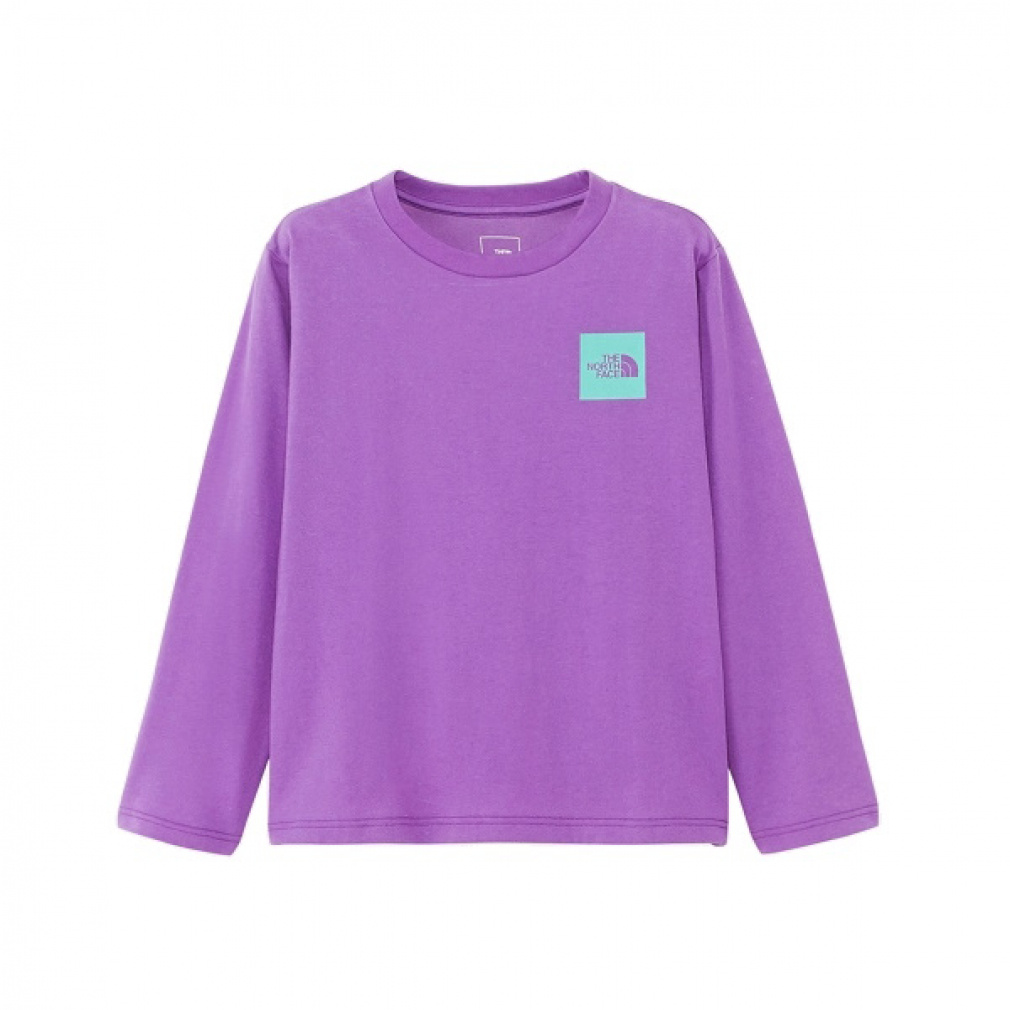 ザ・ノース・フェイス アウトドア ジュニア 子供 半袖Tシャツ キッズ ロングスリーブスモールスクエアロゴティー NTJ32357 THE NORTH FACE