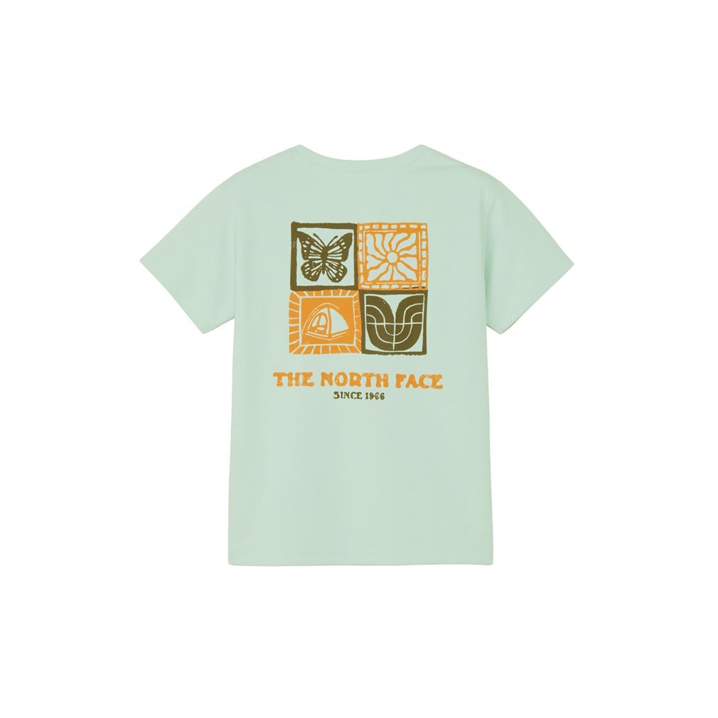 S/S TNF Be FreeGraphic T ショートスリーブTNFビーフリーグラフィックティー(グレッシュグリン-130cm)