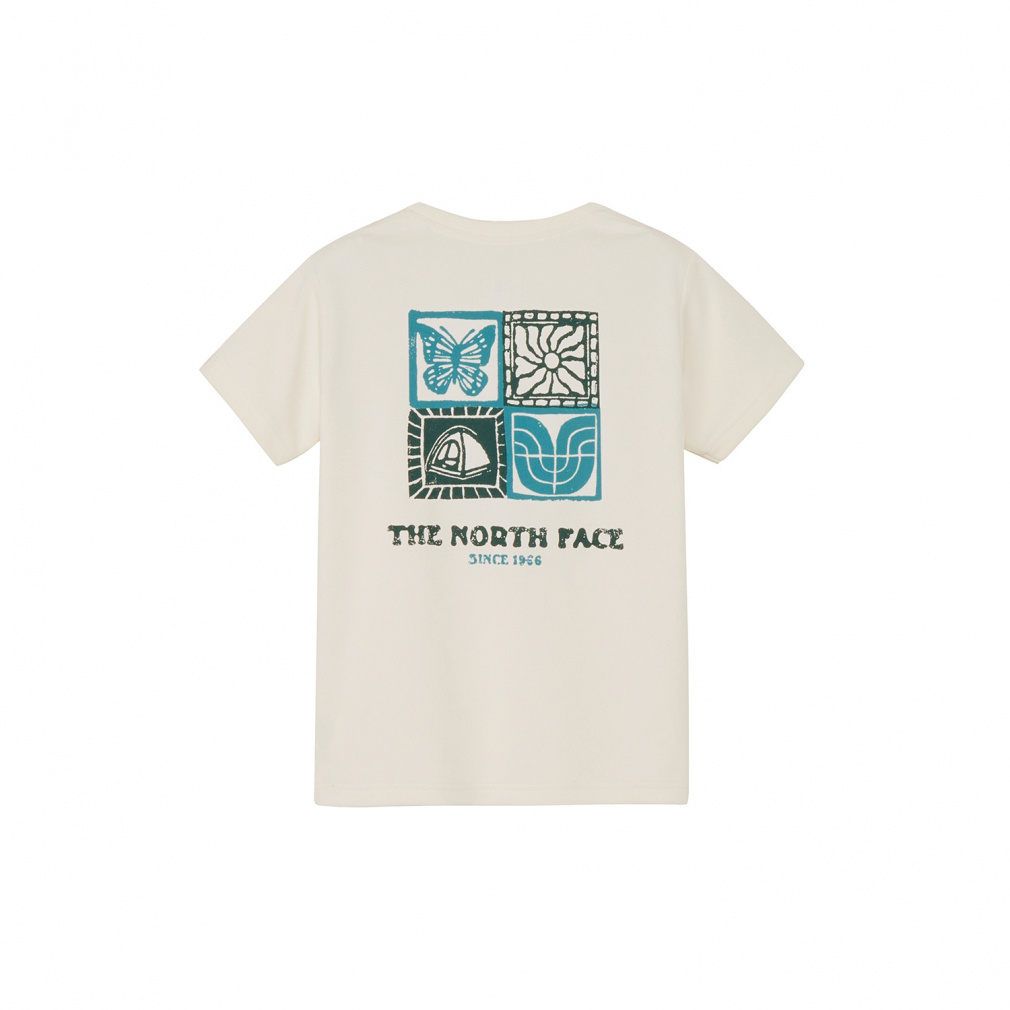 S/S TNF Be FreeGraphic T ショートスリーブTNFビーフリーグラフィックティー(オフホワイト-130cm)