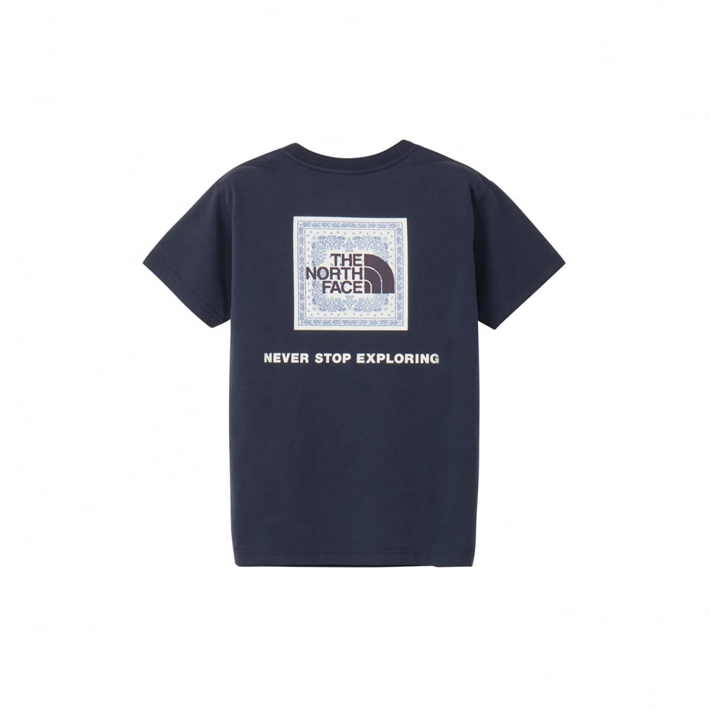 S/S Bandana Square Logo Tee ショートスリーブバンダナスクェアロゴティー(ネイビー-130cm)