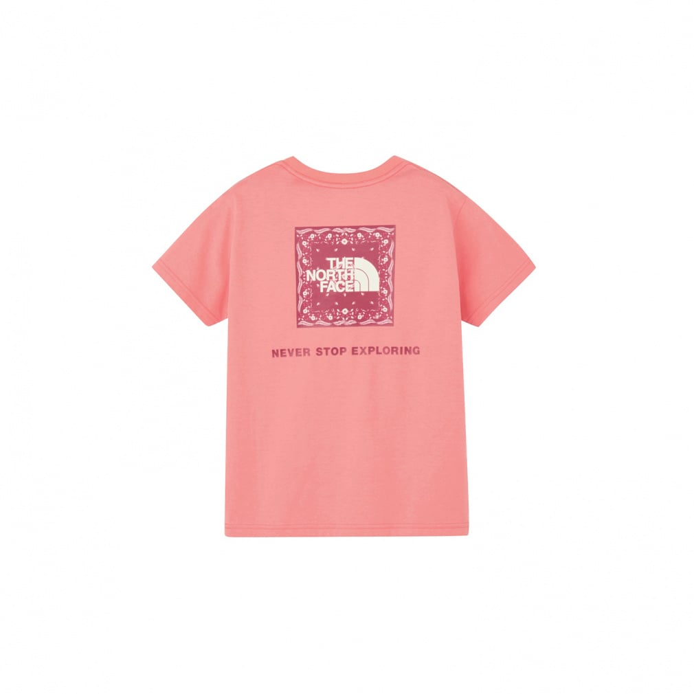 S/S Bandana Square Logo Tee ショートスリーブバンダナスクェアロゴティー(ピンク-130cm)