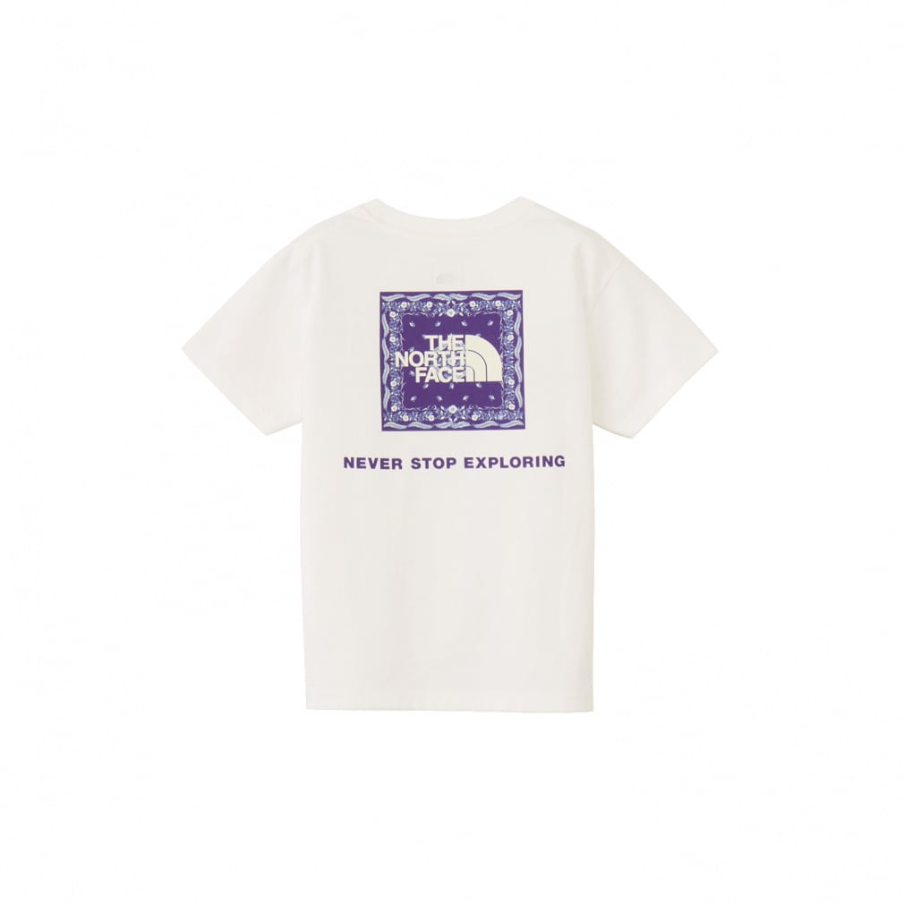 S/S Bandana Square Logo Tee ショートスリーブバンダナスクェアロゴティー(ホワイト-130cm)