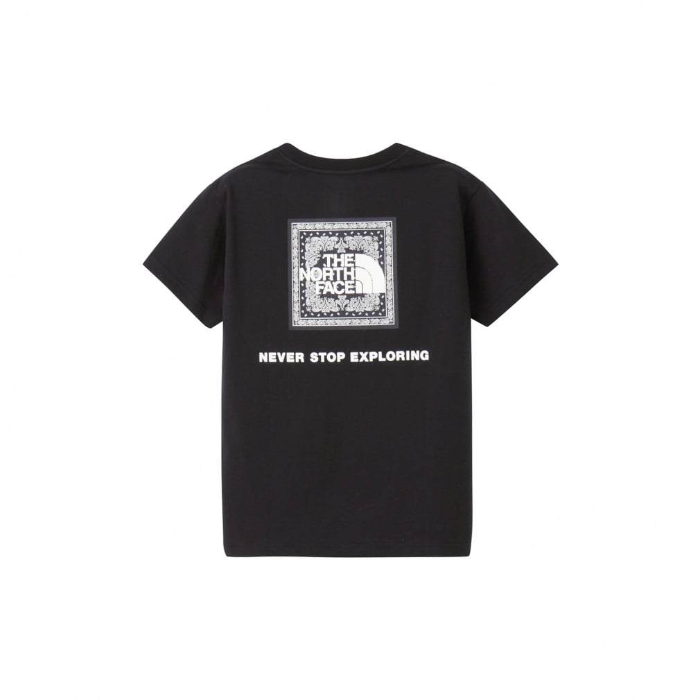 S/S Bandana Square Logo Tee ショートスリーブバンダナスクェアロゴティー(ブラック-130cm)