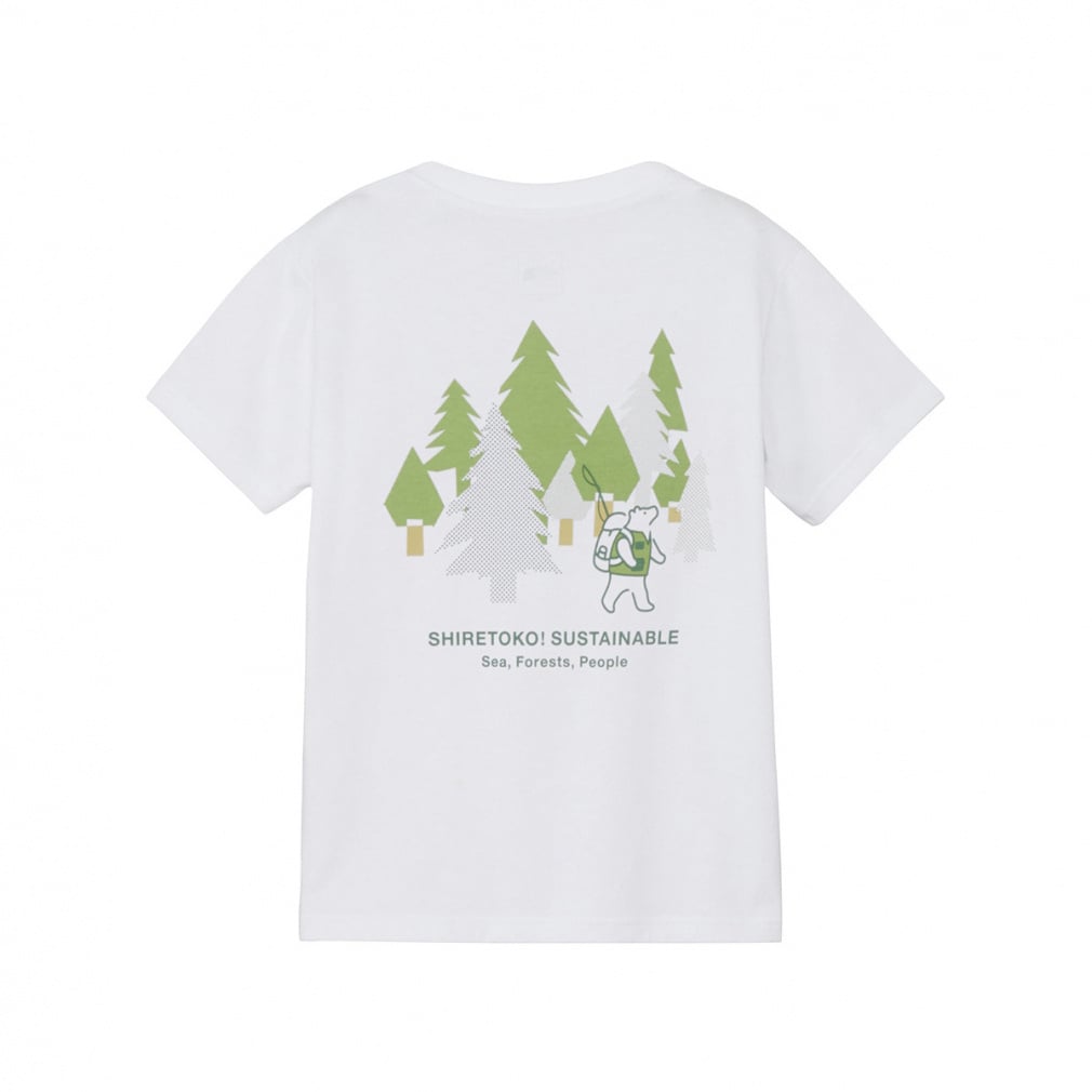 S/S Shiretoko Toko Tee ショートスリーブシレトコトコティー(ホワイト-130cm)
