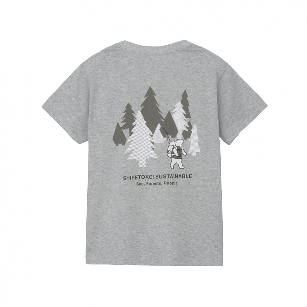 S/S Shiretoko Toko Tee ショートスリーブシレトコトコティー(チャコールグレー-130cm)