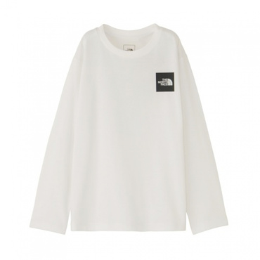 homeS／ベーシック ロングスリーブ カットソー　ホワイト L/S Small Square Logo Tee ロングスリーブスモールスクエアロゴ