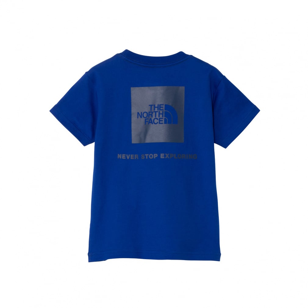 T S/S Back Square Logo T トドラーショートスリーブバックスクエアロゴティー(ブルー-100cm)