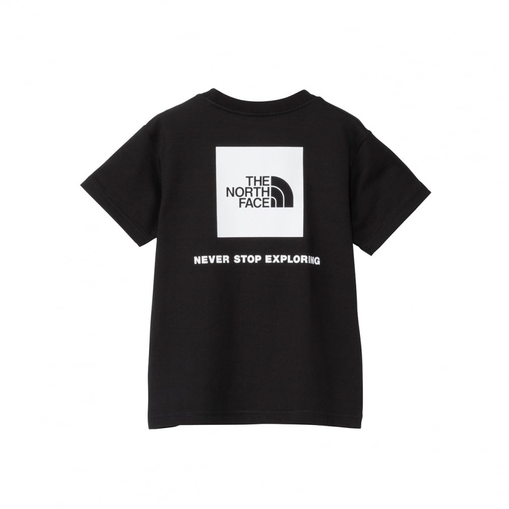 T S/S Back Square Logo T トドラーショートスリーブバックスクエアロゴティー(ブラック-100cm)