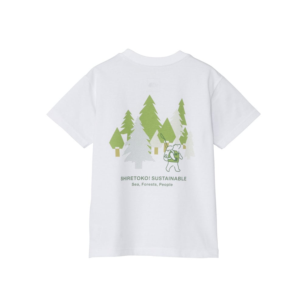 T S/S Shiretoko Toko Tee Tショートスリーブシレトコトコティー(ホワイト-100cm)