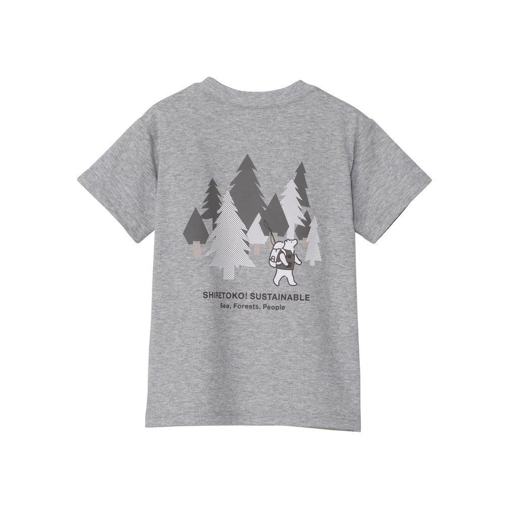 T S/S Shiretoko Toko Tee Tショートスリーブシレトコトコティー(チャコールグレー-100cm)