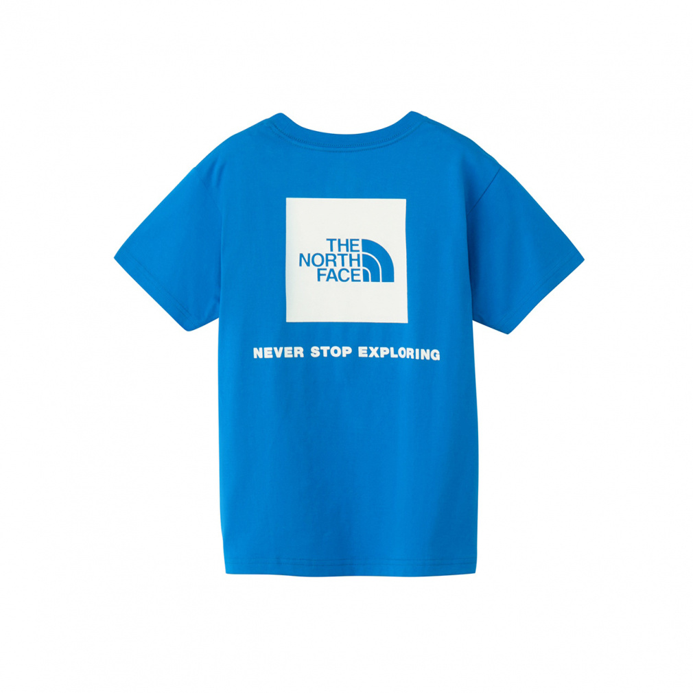 S/S Back Square Logo Tee ショートスリーブバックスクエアロゴティー(キッズ)(ブルー-130cm)