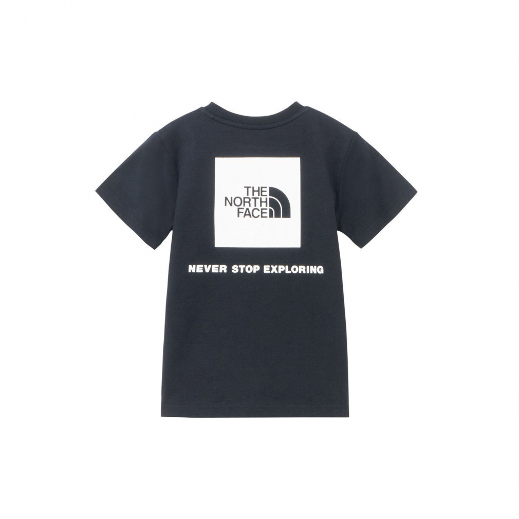 S/S Back Square Logo Tee ショートスリーブバックスクエアロゴティー(キッズ)(ブラック-130cm)
