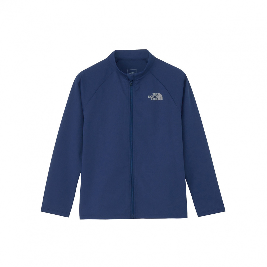 ロングスリーブサンシェードフルジップジャケット(キッズ)(ダークブルー-130cm)
