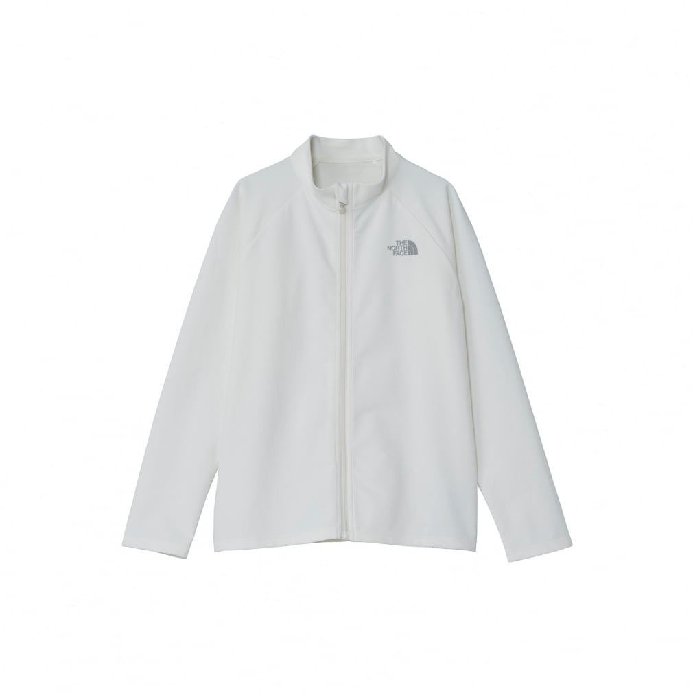 ロングスリーブサンシェードフルジップジャケット(キッズ)(オフホワイト-130cm)