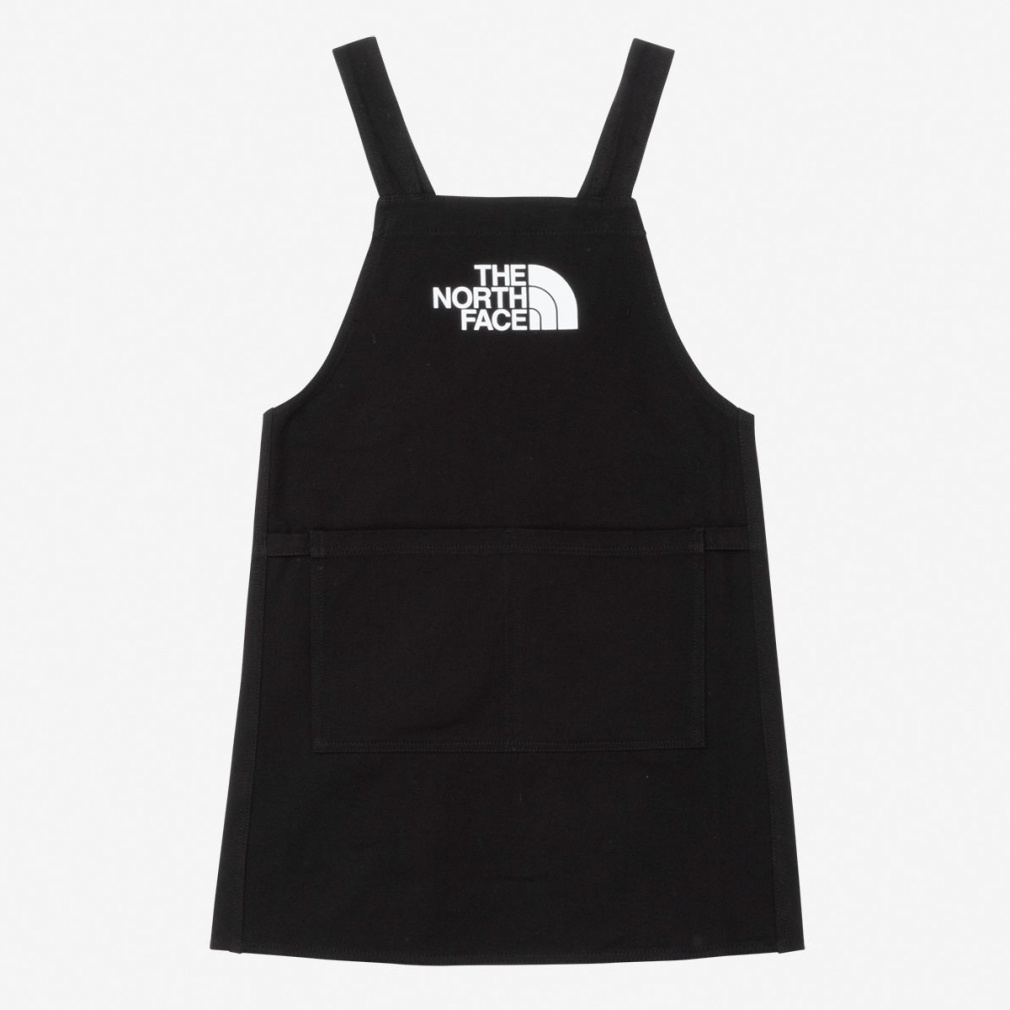 TNF Logo Apron キッズ TNFロゴエプロン(ブラック-M　ジュニア)