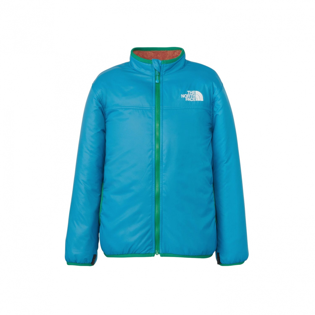 Reversible Cozy Jacket キッズ リバーシブルコージージャケット(ターコイズブルー-100cm)