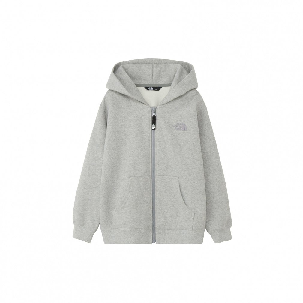 【新品】ノースフェイス　リアビューフルジップフーディ キッズ 160 グレー 2025秋冬 ザ・ノース・フェイス ジュニア 子供 アウトドア スウェット