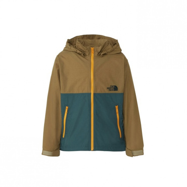 Compact Jacket キッズ コンパクトジャケット(ブラウン×ディープグリン-100cm)