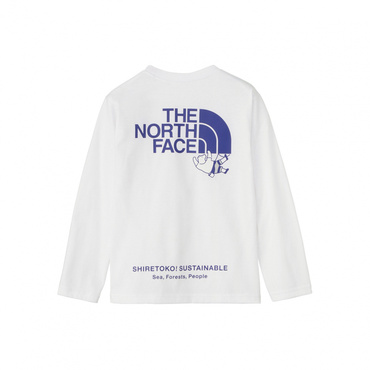 L/S Shiretoko Toko Tee キッズ ロングスリーブシレトコトコティー(ホワイト-100cm)