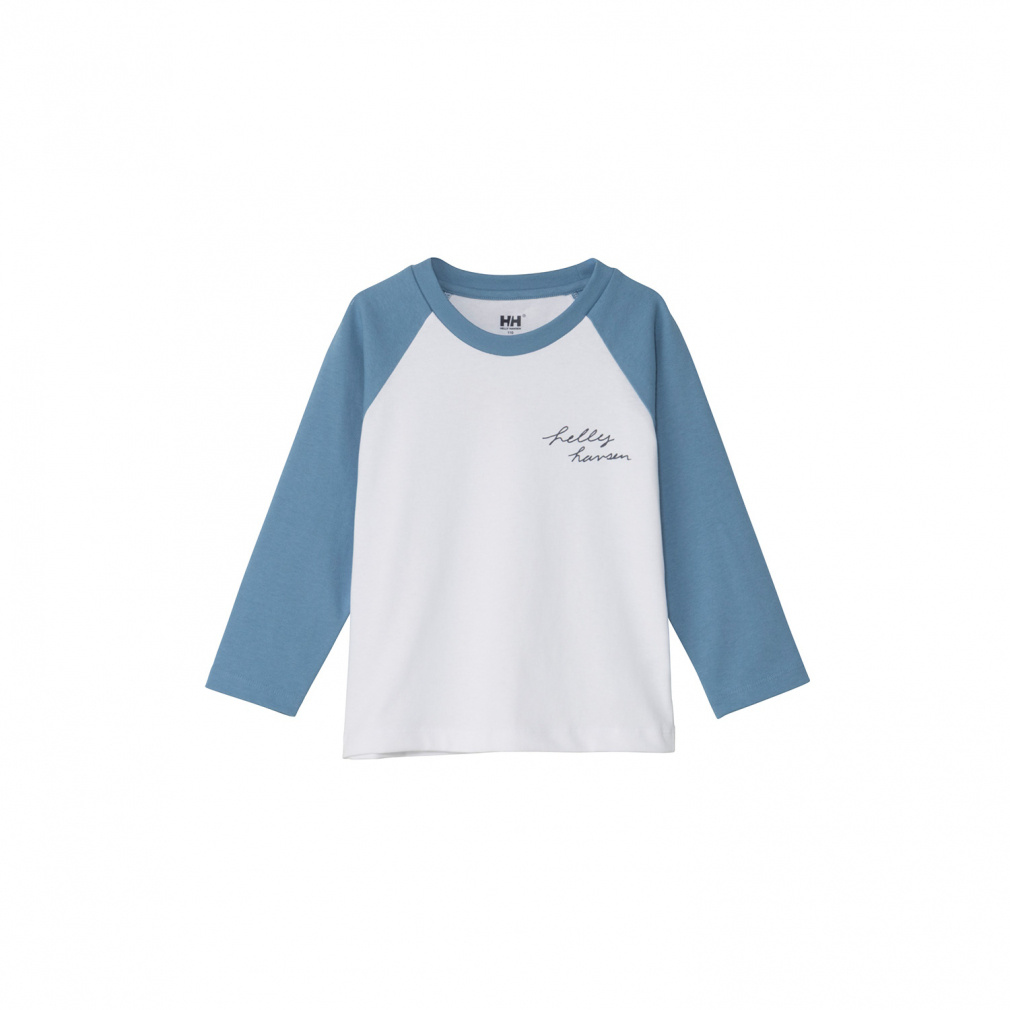K L/S Animal Tee キッズ ロングスリーブ アニマルティー(ピーコックブルー-110cm)