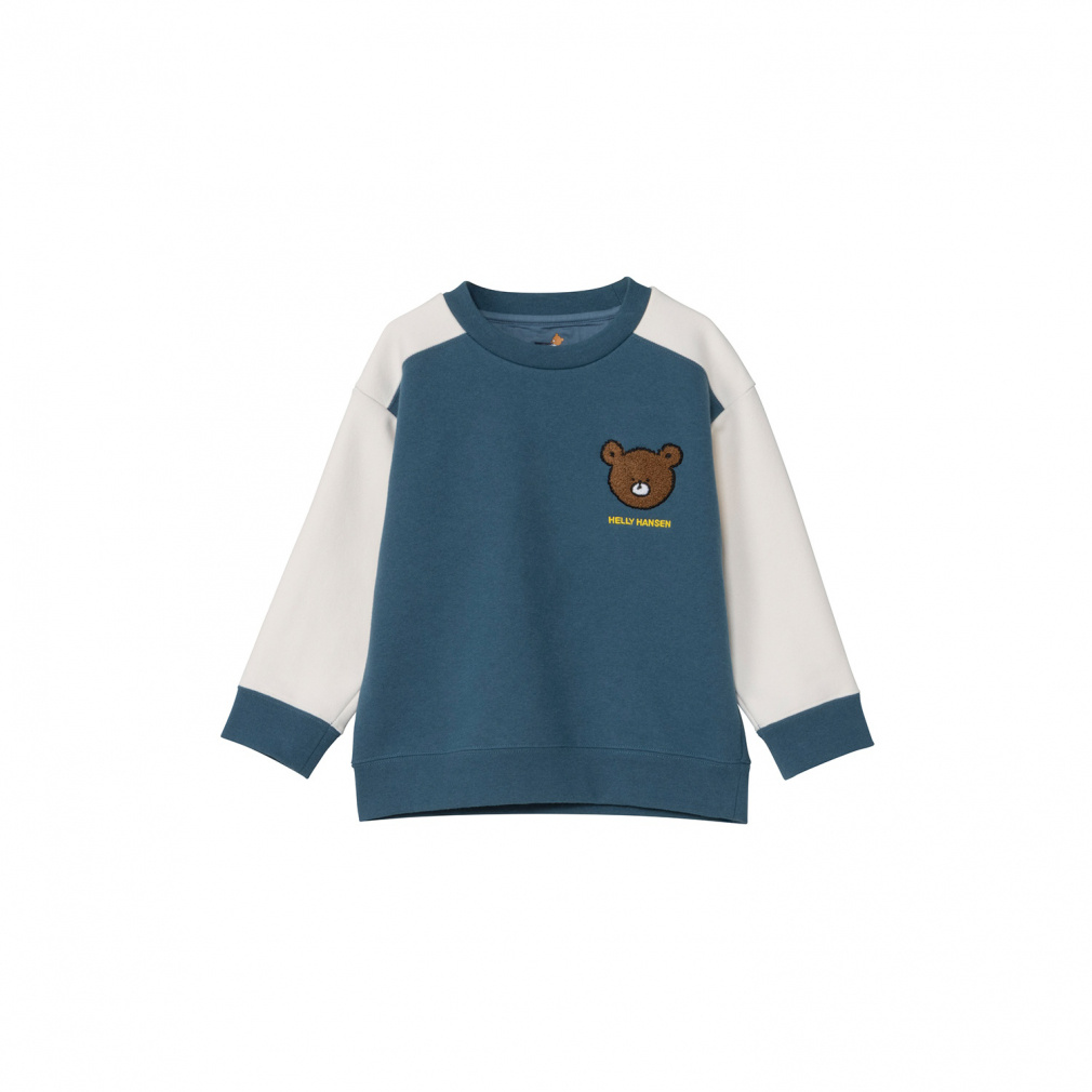 K Helly Bear Sweat Crew キッズ ヘリーベアウェットクルー(ブルー-110cm)