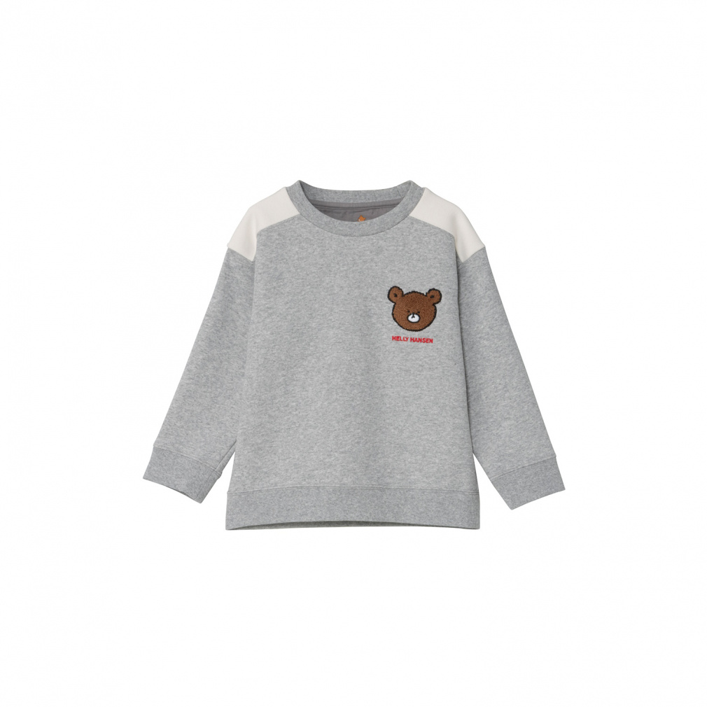 K Helly Bear Sweat Crew キッズ ヘリーベアウェットクルー(グレー-110cm)