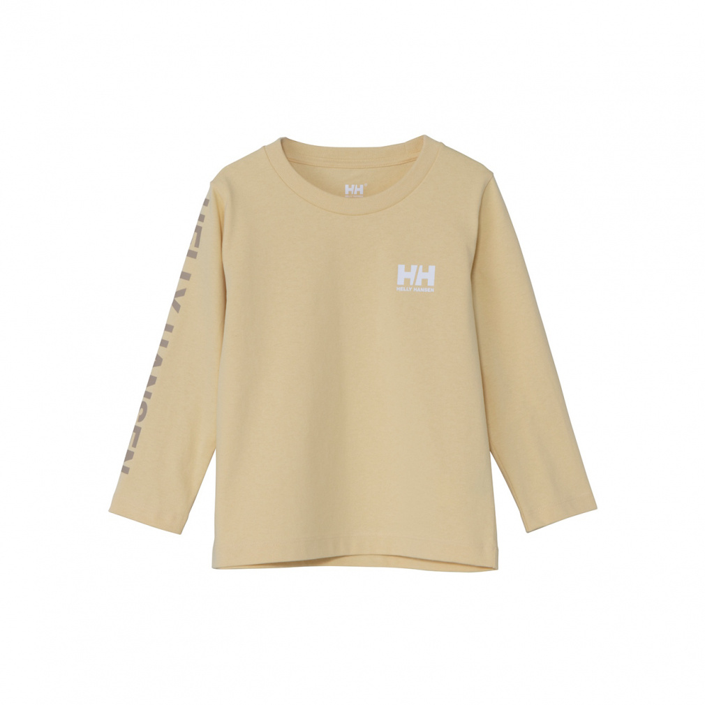 K L/S Letter Tee K ロングスリーブ レター ティー(オリーブイエロー-110cm)