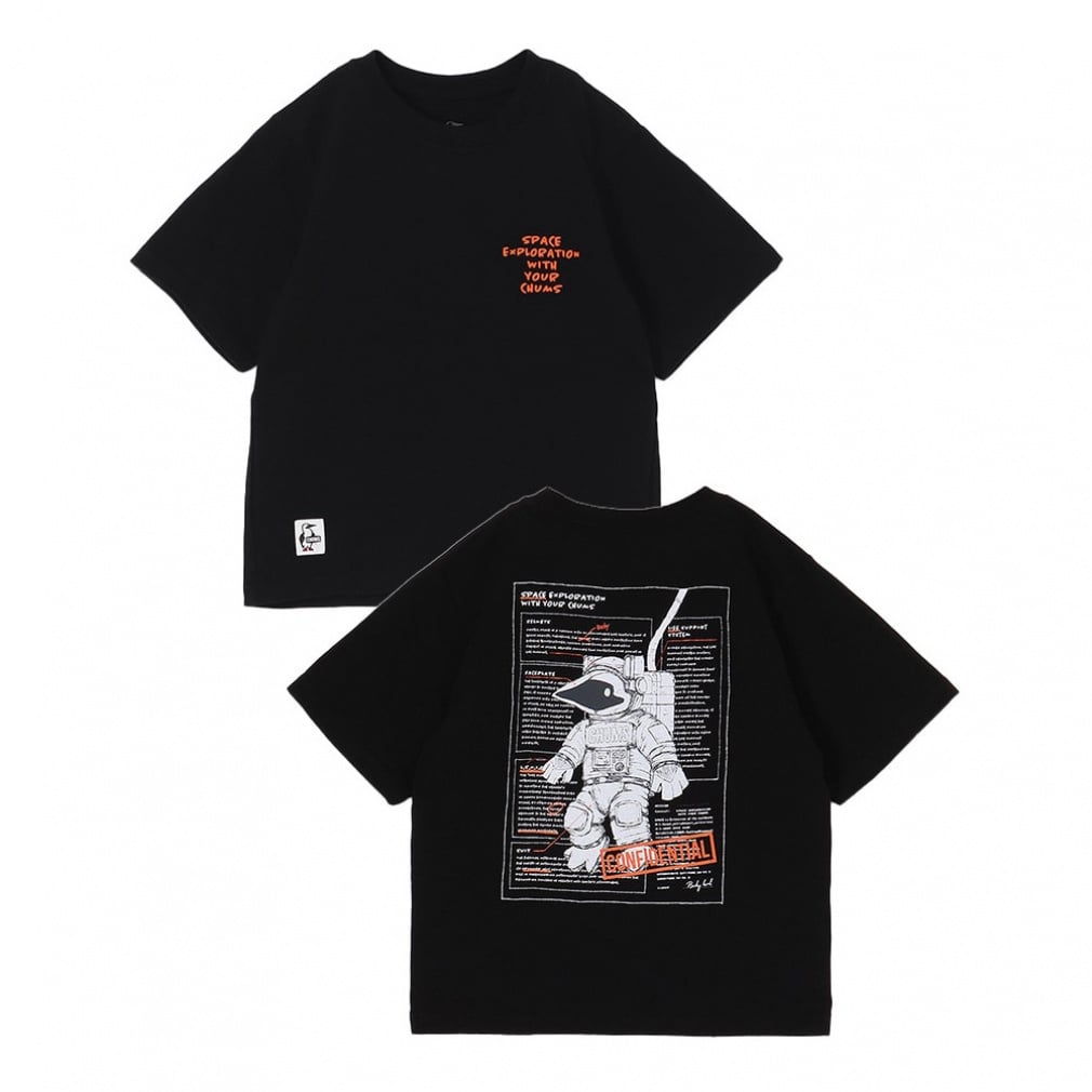 チャムス ジュニア キッズ 子供 アウトドア 半袖Tシャツ Kids Space