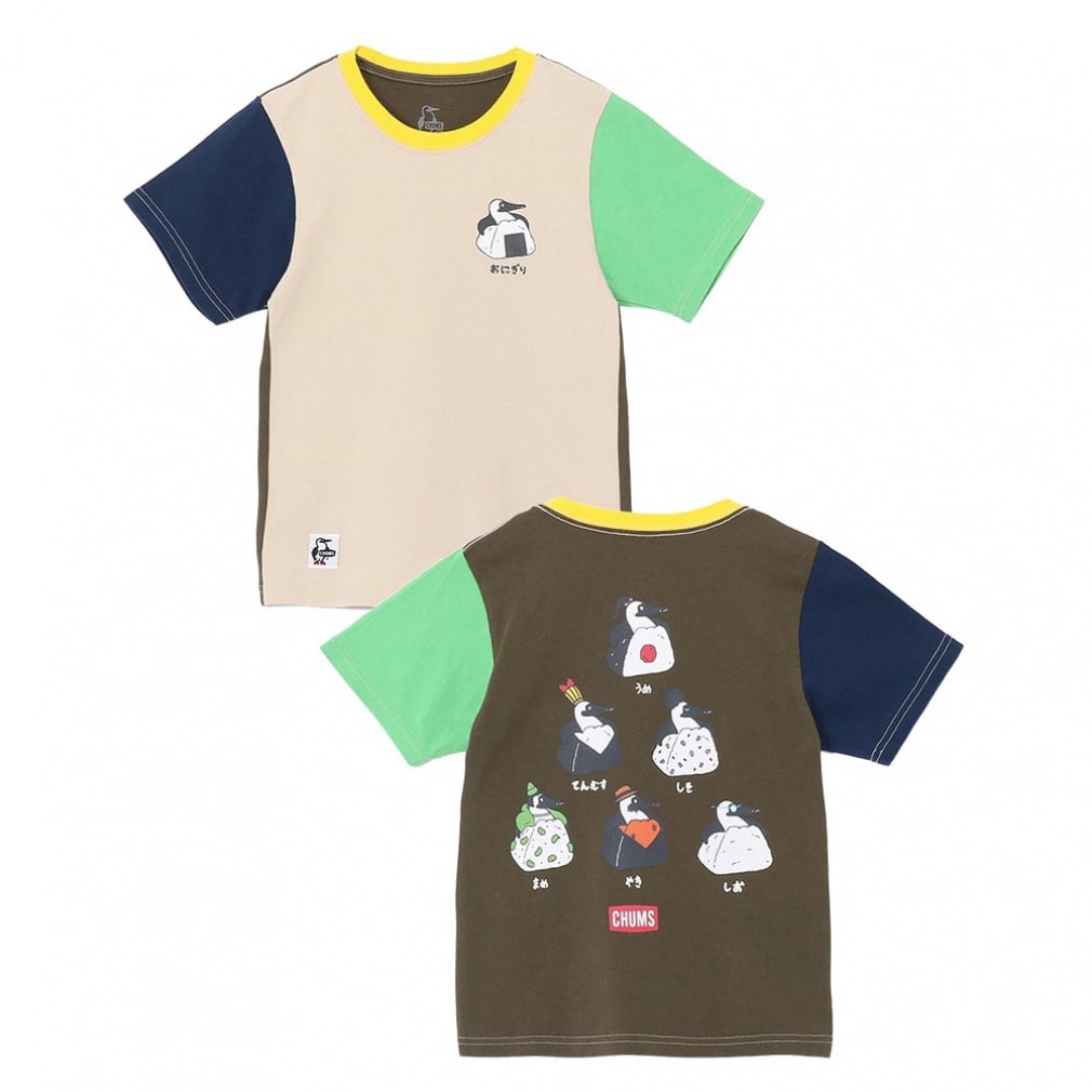 2026�t�� �`�����X �W���j�A �q�� �A�E�g�h�A �����s�V���c Kids Booby Onigiri Friends T-Shirt CH21-1444 C086 : �Z�s�A×�O���[�� CHUMS